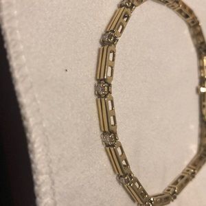14k gold Jewelry - 14k gold and diamond bracelet 14k gold Jewelry - 14k gold and diamond bracelet